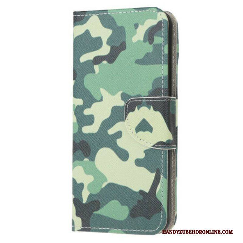 Flip Case Für Poco M3 Militärische Tarnung
