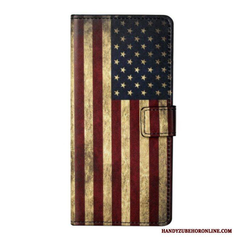 Flip Case Für Poco M3 Pro 5G Amerikanische Flagge