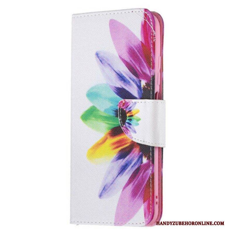 Flip Case Für Poco M3 Pro 5G Aquarellblume