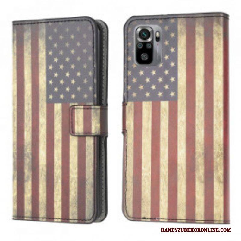 Flip Case Für Poco M5s Amerikanische Flagge