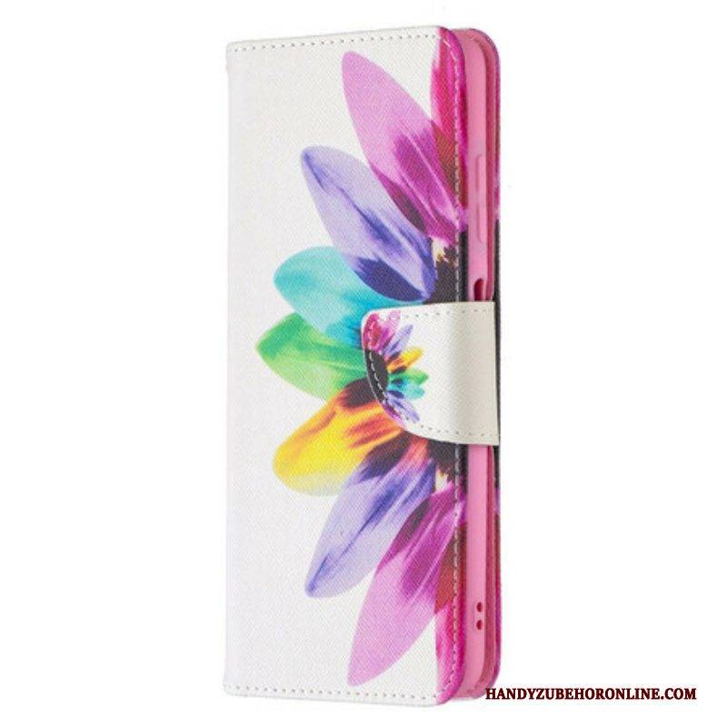 Flip Case Für Poco X3 / X3 Pro / X3 NFC Aquarellblume