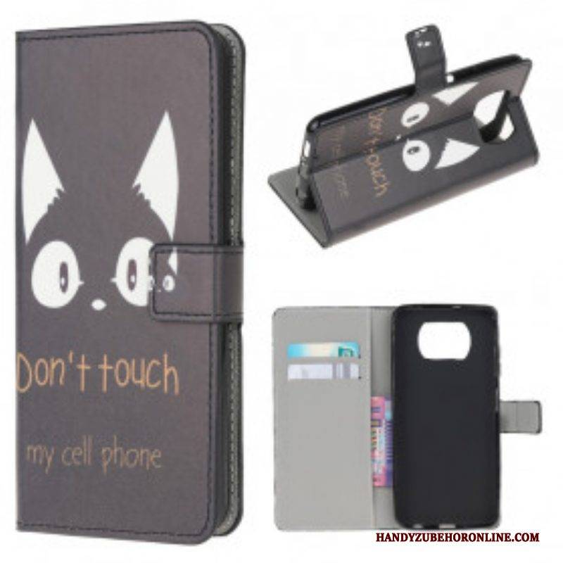 Flip Case Für Poco X3 / X3 Pro / X3 NFC Berühren Sie Nicht Mein Handy