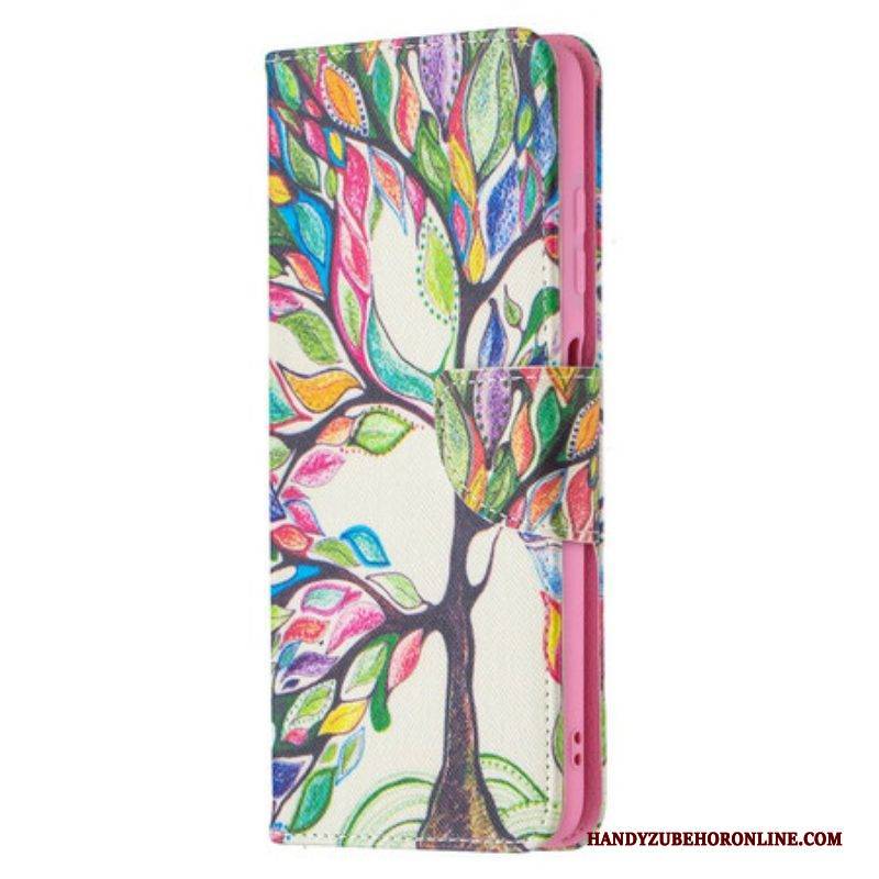 Flip Case Für Poco X3 / X3 Pro / X3 NFC Bunter Baum