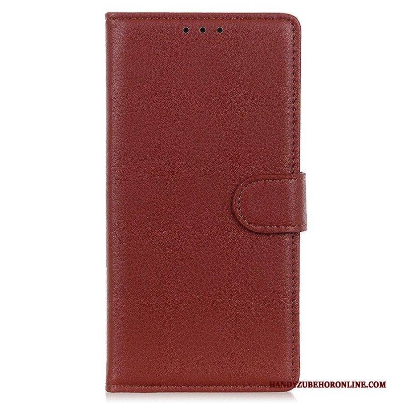 Flip Case Für Poco X4 GT Traditionelles Kunstleder