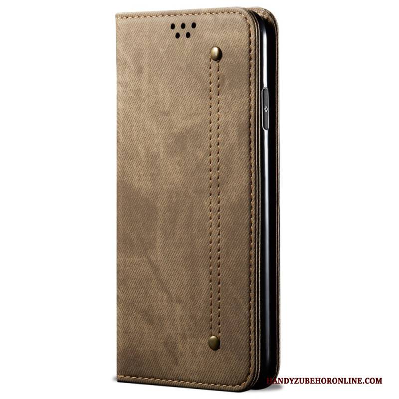 Flip Case Für Realme 14 5g Jeansstoff