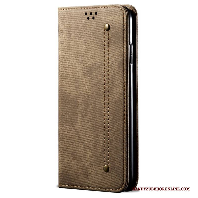 Flip Case Für Realme C61 Denim-stoff