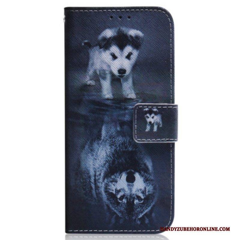 Flip Case Für Realme GT Neo 3 Zukünftiger Wolf