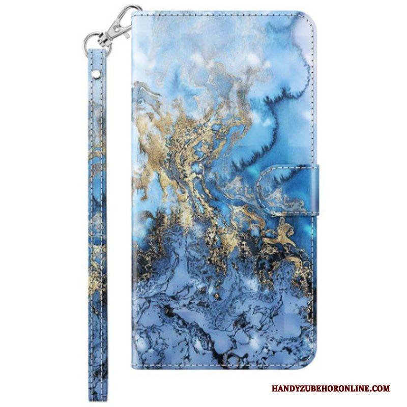 Flip Case Für Samsung Galaxy A14 / A14 5G Blautöne