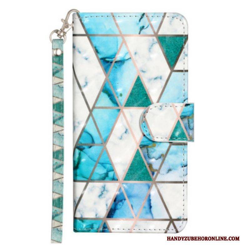 Flip Case Für Samsung Galaxy A14 / A14 5G Mit Kordel Riemchen-nachttiger