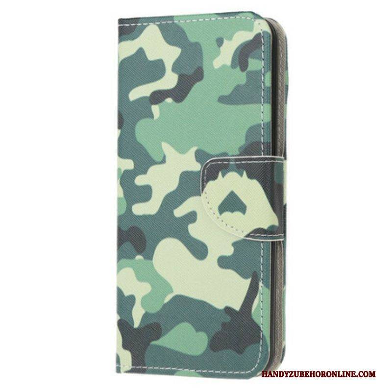 Flip Case Für Samsung Galaxy A51 5G Militärische Tarnung