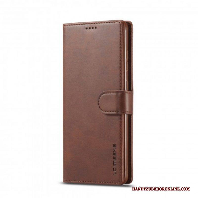 Flip Case Für Samsung Galaxy A52 4G / A52 5G / A52s 5G Lc.imeeke Ledereffekt