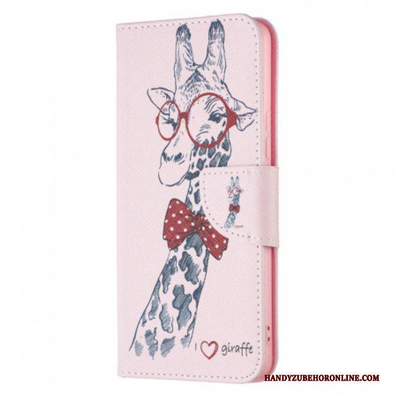 Flip Case Für Samsung Galaxy A53 5G Kluge Giraffe