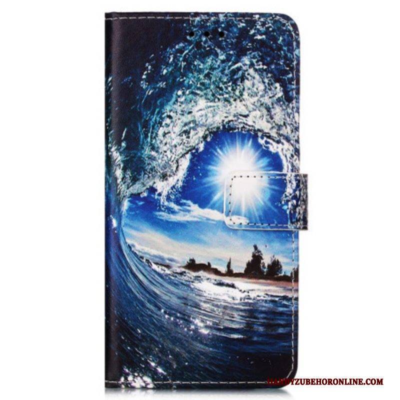 Flip Case Für Samsung Galaxy A54 5G Mit Kordel Ich Liebe Die Tangawelle