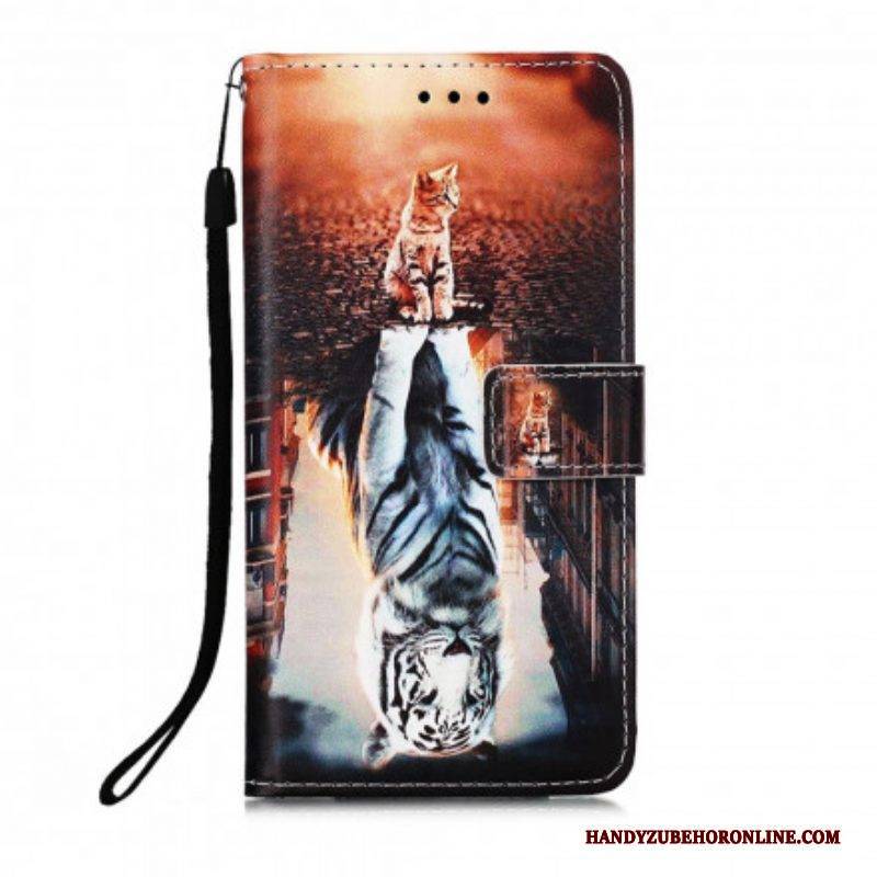 Flip Case Für Samsung Galaxy M12 / A12 Ernest Und Das Spiegelbild