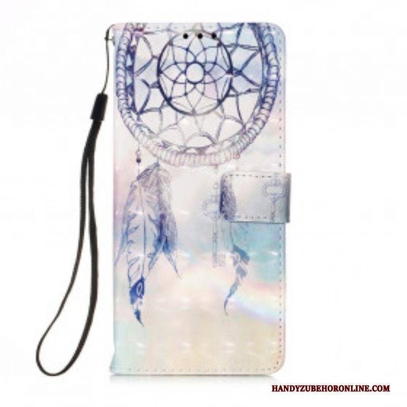 Flip Case Für Samsung Galaxy M12 / A12 Pastell-traumfänger