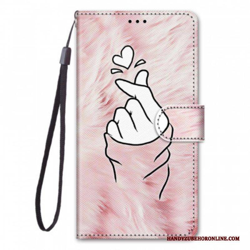 Flip Case Für Samsung Galaxy M23 5G Fingerherz