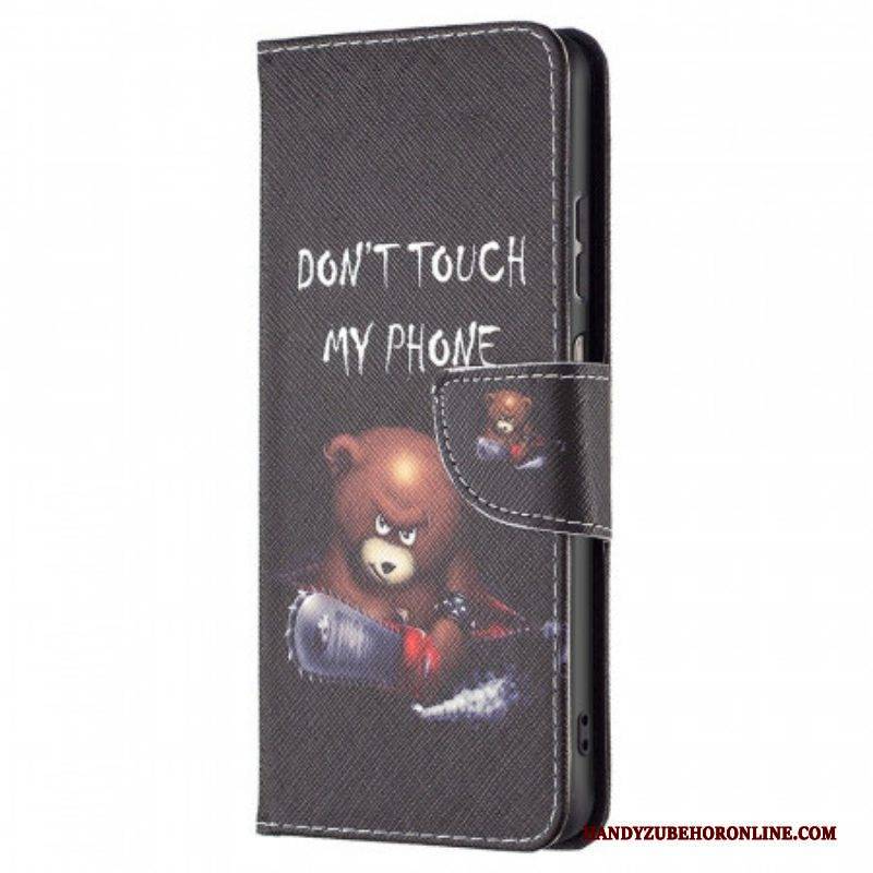 Flip Case Für Samsung Galaxy M23 5G Gefährlicher Bär