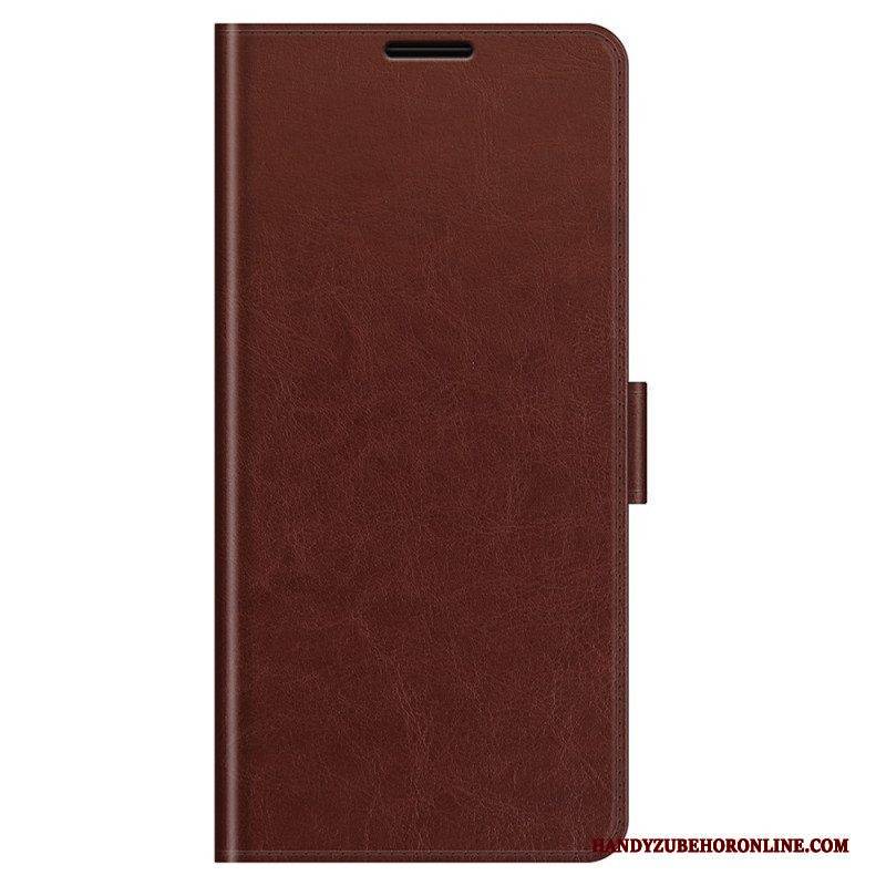Flip Case Für Samsung Galaxy M32 Klassischer Ledereffekt