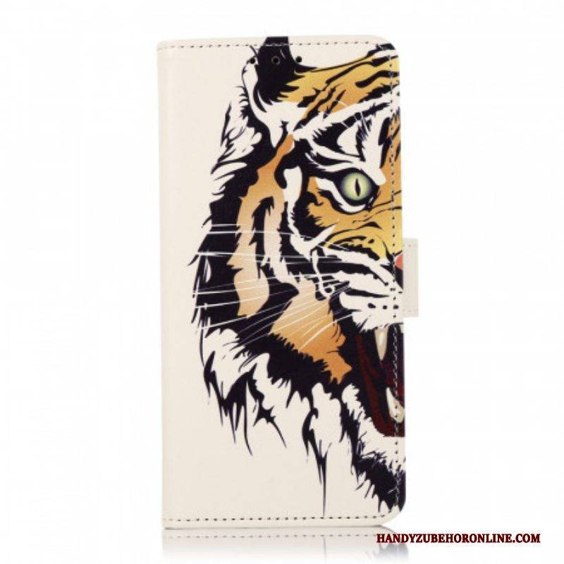 Flip Case Für Samsung Galaxy M32 Wilder Tiger