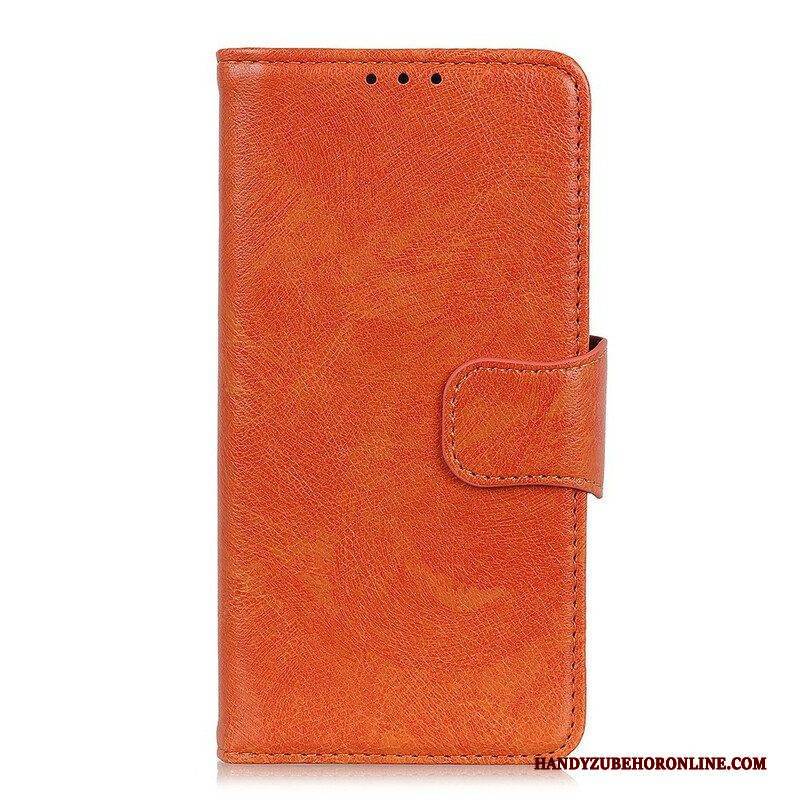 Flip Case Für Samsung Galaxy Note 20 Ultra Gespaltenes Nappaleder