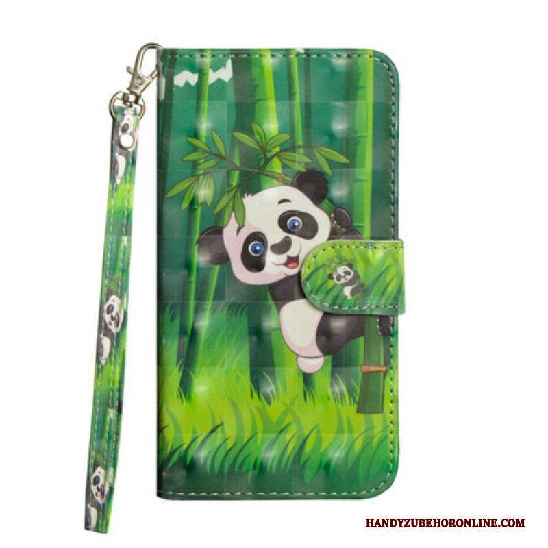 Flip Case Für Samsung Galaxy Note 20 Ultra Panda Und Bambus