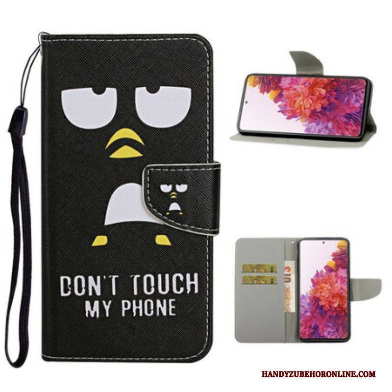 Flip Case Für Samsung Galaxy S20 FE Neu Berühren Sie Nicht Mein Telefon