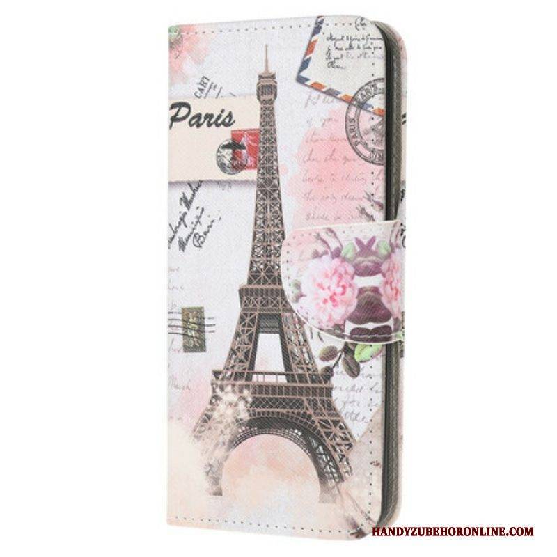 Flip Case Für Samsung Galaxy S20 FE Retro-eiffelturm
