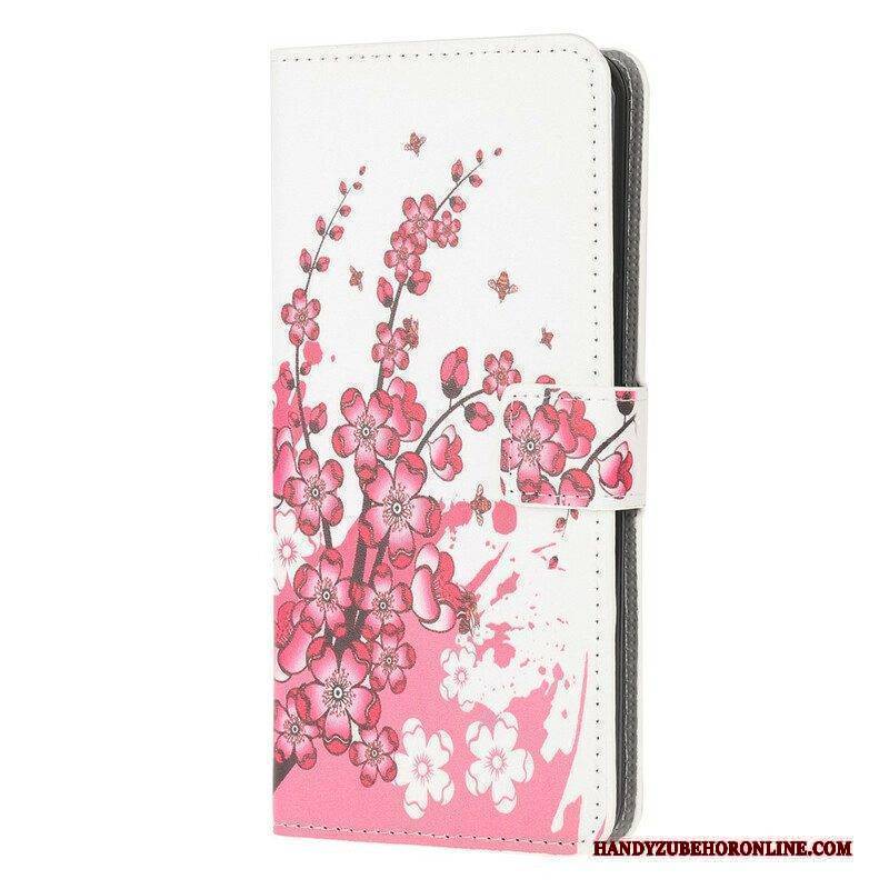 Flip Case Für Samsung Galaxy S20 Plus / S20 Plus 5G Tropische Blumen