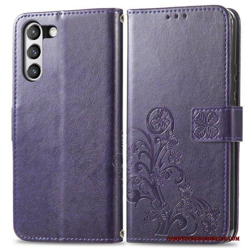 Flip Case Für Samsung Galaxy S21 FE Abstrakte Blumen