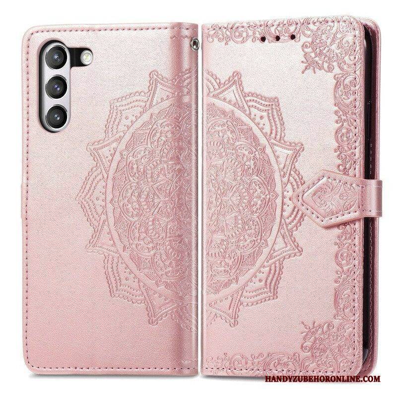 Flip Case Für Samsung Galaxy S21 FE Mandala-mittelalter