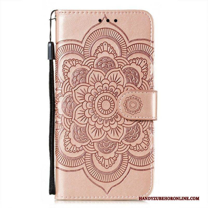 Flip Case Für Samsung Galaxy S21 FE Vollständiges Mandala