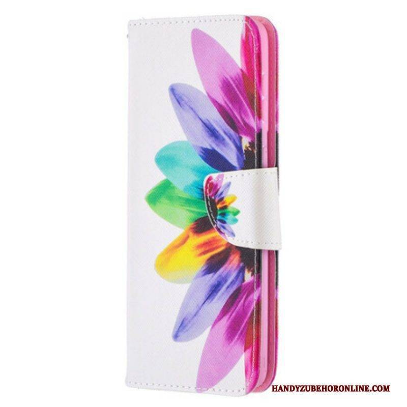 Flip Case Für Samsung Galaxy S21 Plus 5G Aquarellblume