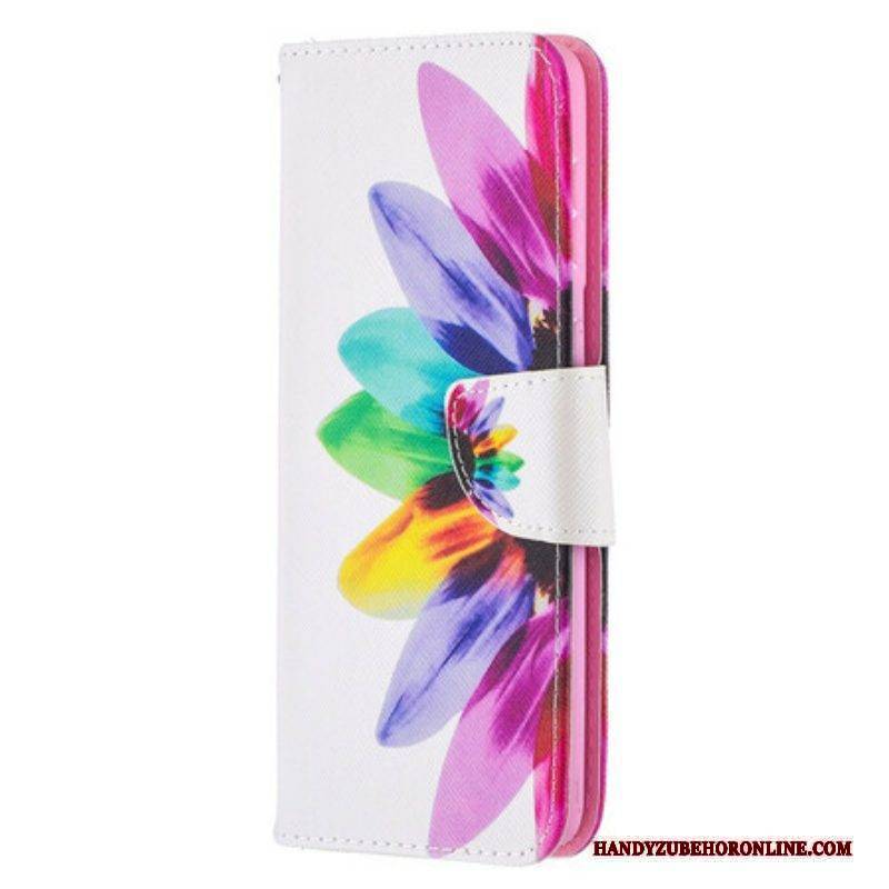Flip Case Für Samsung Galaxy S21 Plus 5G Aquarellblume