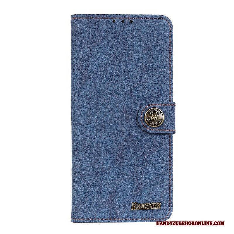 Flip Case Für Samsung Galaxy S21 Plus 5G Khazneh Retro-split-kunstleder