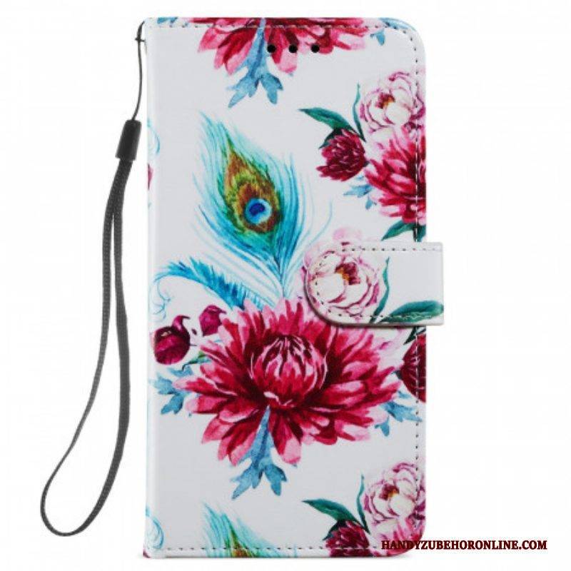 Flip Case Für Samsung Galaxy S22 5G Intensive Blumen
