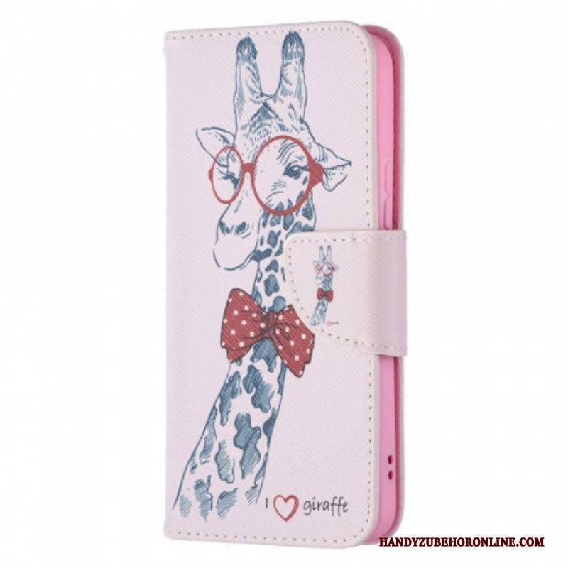 Flip Case Für Samsung Galaxy S22 5G Kluge Giraffe