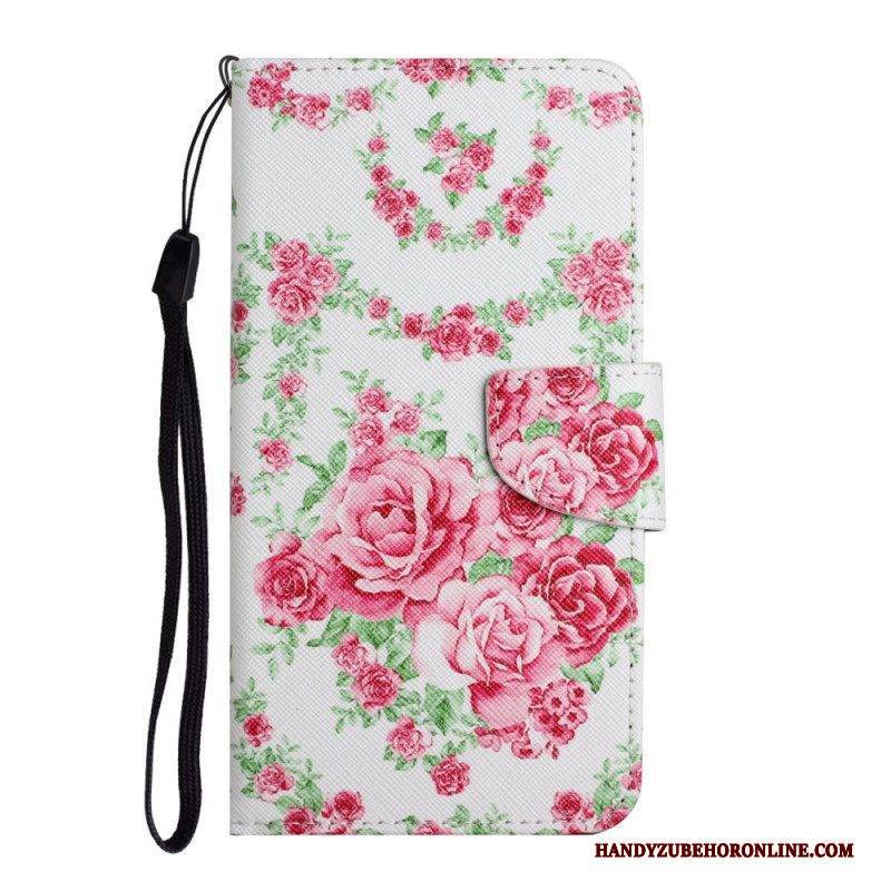 Flip Case Für Samsung Galaxy S22 Plus 5G Liberty Royal Blumen