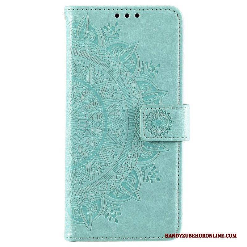 Flip Case Für Samsung Galaxy S22 Plus 5G Sonnenmandala