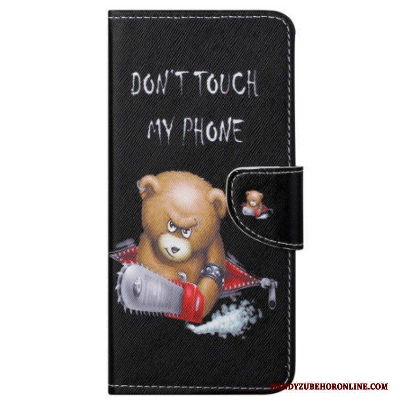 Flip Case Für Samsung Galaxy S23 5G Bär Fass Mein Telefon Nicht An