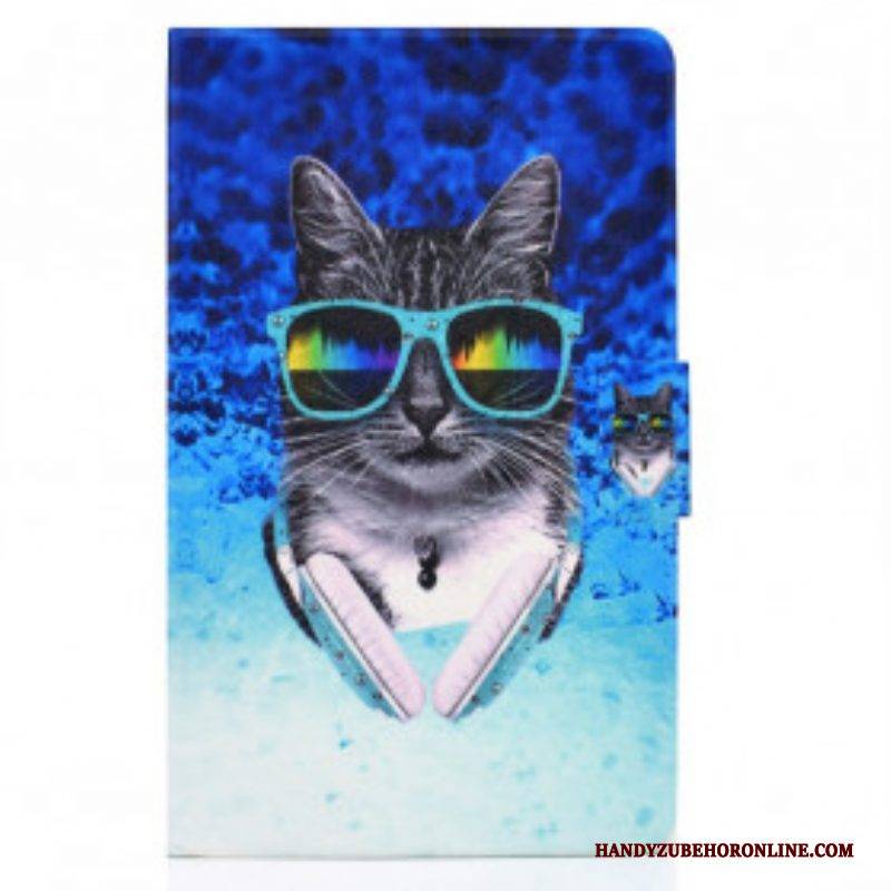 Flip Case Für Samsung Galaxy Tab A7 (2020) Dj Cat