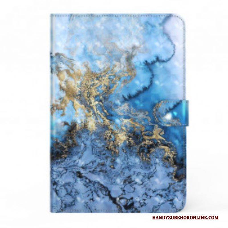 Flip Case Für Samsung Galaxy Tab A7 (2020) Marmor-spot-licht