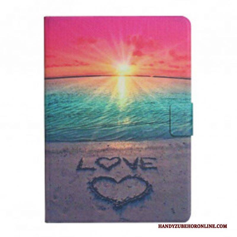 Flip Case Für Samsung Galaxy Tab A7 (2020) Sonnenuntergangsliebe
