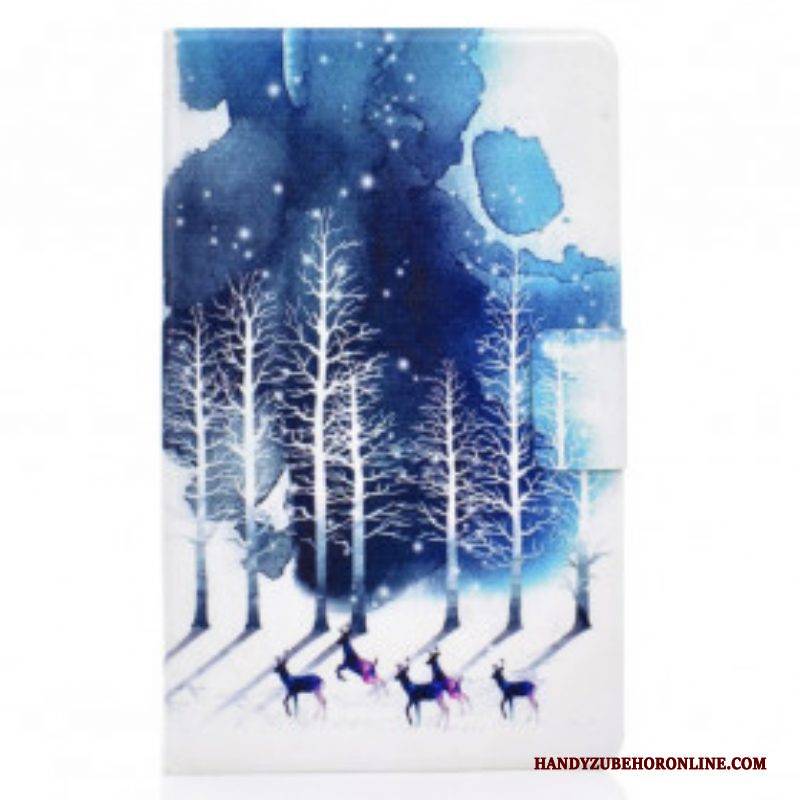 Flip Case Für Samsung Galaxy Tab A7 (2020) Winter