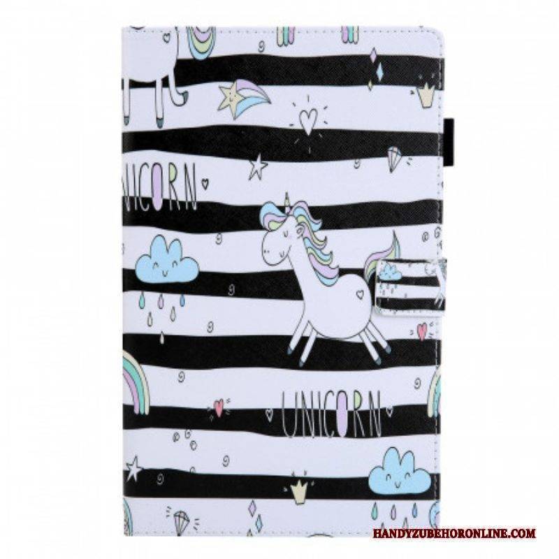 Flip Case Für Samsung Galaxy Tab A8 (2021) Einhorn