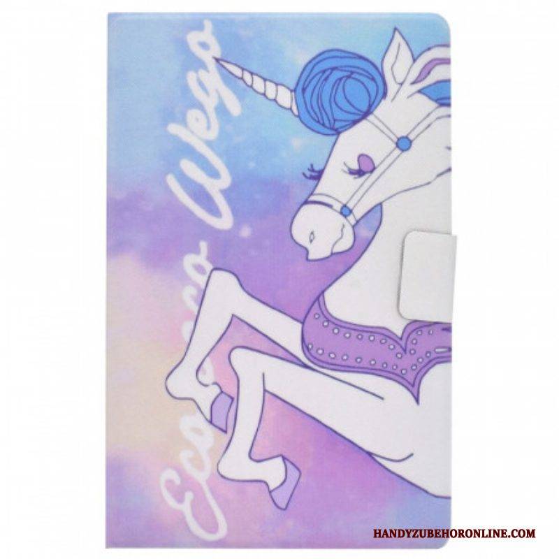 Flip Case Für Samsung Galaxy Tab A8 (2021) Fantasie-einhorn
