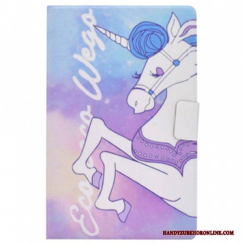 Flip Case Für Samsung Galaxy Tab A8 (2021) Fantasie-einhorn