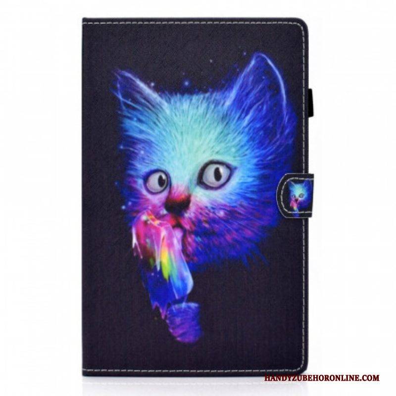 Flip Case Für Samsung Galaxy Tab A8 (2021) Psychokatze