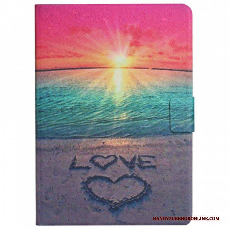 Flip Case Für Samsung Galaxy Tab A8 (2021) Sonnenuntergangsliebe