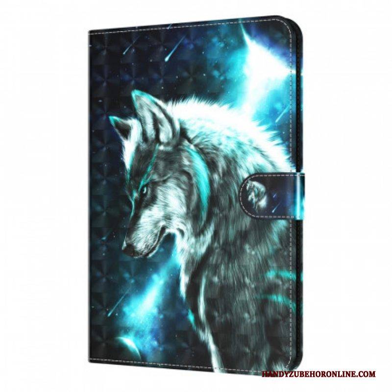 Flip Case Für Samsung Galaxy Tab A8 (2021) Wilder Wolf