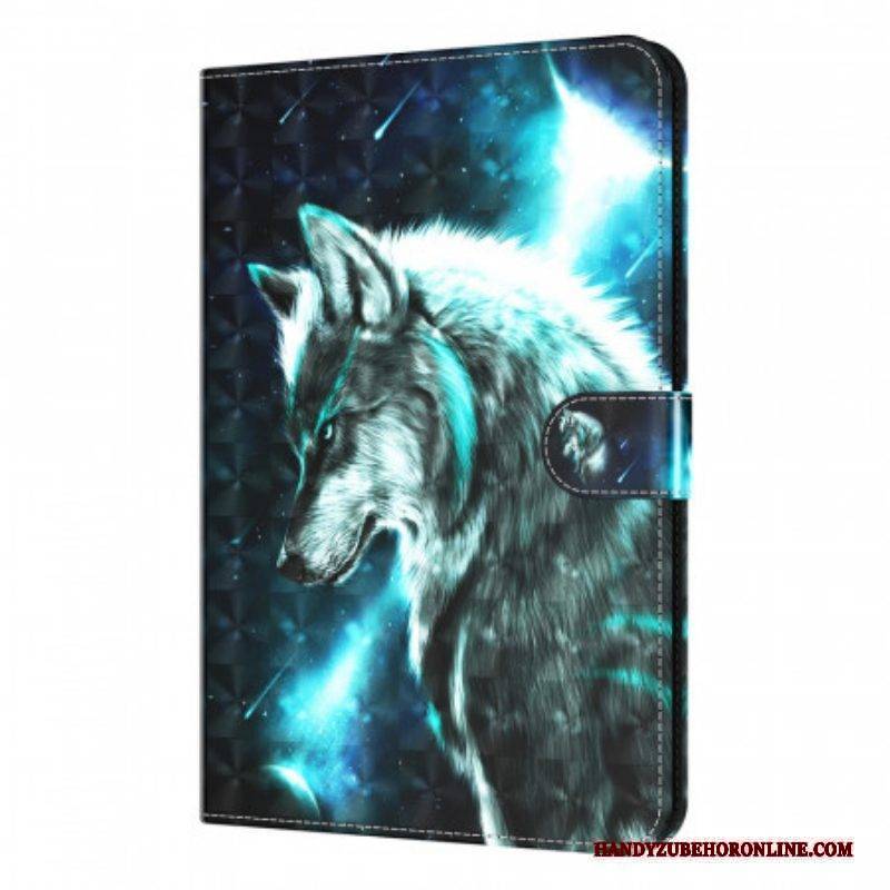 Flip Case Für Samsung Galaxy Tab A8 (2021) Wilder Wolf
